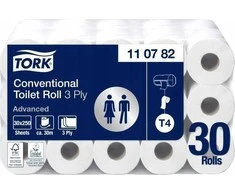 „Tork Advanced T4“ tualetinis popierius, 30 ritinėlių, 3 sluoksnių