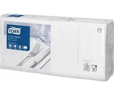 Tork Tork – pietų servetėlės, pažangios, 2 sluoksnių – baltos