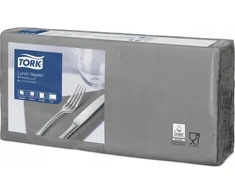Tork Tork – pietų servetėlės, pažangios, 2 sluoksnių – pilkos spalvos