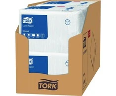 Tork Tork - Pietūs servetėlės, 1 sluoksnis, balta - universalus