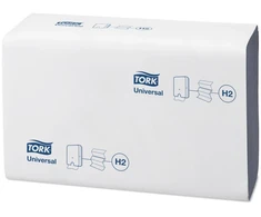 Tork Xpress® H2 daugkartinio lankstymo rankų popieriniai rankšluosčiai, mėlyni – (20 pakuočių x 237 vnt./kartoninė dėžė)