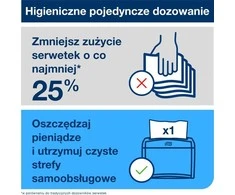 Tork Xpressnap - Dozavimo servetėlės, 1 sluoksnio, Universalios - Baltos