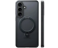 Dėklas Torras Ostand Q3 Spin, obsidian juodas – Samsung Galaxy S26