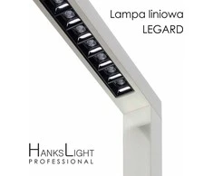 HanksLight Grindų lempa LED stovi lempa, aliuminis, 1200*2146mm, aukštyn 21W/žemyn36W, 4000K