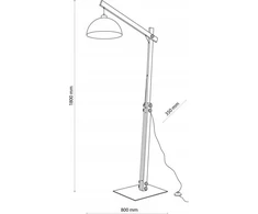 Toršeras TK Lighting Oslo 5582 toršeras 1x15W E27 juoda/medinė