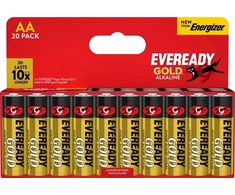 Toshiba Baterija EVEREADY GOLD from ENERGIZER, AA, LR6, 1,5V, DHP20 EU, 20 vnt.