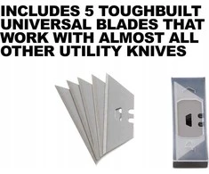 „ToughBuilt“ grandiklis ir peilis 2 viename + 5 atsarginiai ašmenys