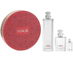 Tous Moteriškas tualetinio vandens purškiklis 90 ml + tualetinio vandens purškiklis 30 ml + miniatiūrinis tualetinis vanduo 4,5 ml