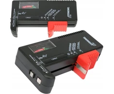STHOR AKUMULIATORIŲ TESTERIS 1,5 V IR 9 V
