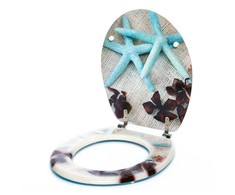 Toya TOILET COVER P783 WITH SEA STARS