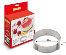 Guardini Round cake ring with variable diameter Ø16-28cm