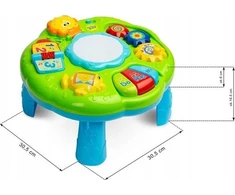 Toyz MOKOMASIS ŽAISLŲ LAIKIKLIS – ZOO MUZIKINIS STALAS