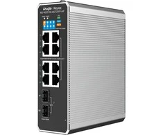 Šakotuvas Ruijie Networks RG-NIS2100 Managed L2 Gigabit Ethernet (10/100/1000) Power over Ethernet (PoE) Juodas, Nerūdijantis plienas