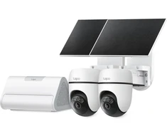 TP-Link Tapo HB112 - Solar Cam 2K Pan/Tilt (2 kamerų rinkinys) + H500