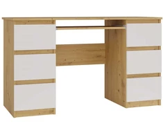 Top E Shop KUBA Desk Artisan Oak/Baltas Set