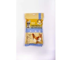 Treateaters Teštuvai – Dogsnack Storas susuktas vyniotinis su vištiena 200g – (20404)