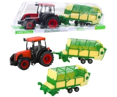 Lean Toys Žaislinis traktorius su priekaba, 49 cm