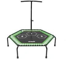 VIRTUFIT Fitness Pro batutas su rankena - juodas - 127 cm