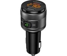 ART transmiter FM bluetooth 5.0 + 2 x USB A QC3.0 FM-57 juodas