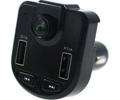 FM siųstuvas MTuning_F FM BluetoOth 12- 24V 2xUSB 3.1A siųstuvas Voltimeter