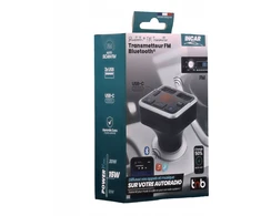 FM siųstuvas TnB FM 12–24 V Bluetooth USB įkroviklis laisvų rankų rinkinys automobiliui / Fmct07v2