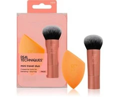 Travel Set Real Techniques: Mini Blush RT200 + Miracle Makeup Sponge Oranžinis