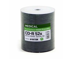 Traxdata TRAXDATA RITEK CD-R 700MB 52X PRINTABLE MEDICAL CAKE*100 901CK100IW-MD