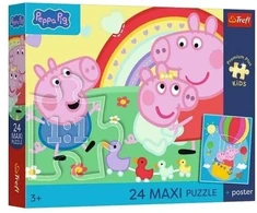 Trefl Dėlionė 24 vnt. - Peppa pig + kolekcinis plakatas