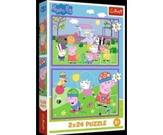 Trefl Dėlionė 2x24 vnt. - Peppa pig