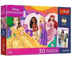 Trefl Dėlionė 30 PremPlus Kids Księżnicz.i przyjań 18342