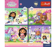 Trefl Dėlionė 352 vnt. - Gabby's Dollhouse + kolekcinis plakatas