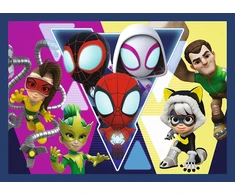 Trefl Dėlionė 4x88 vnt. - Spidey ir draugai + kolekcinis plakatas