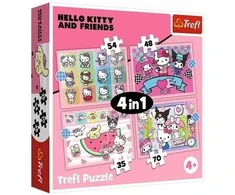 Trefl 4 viename DĖLIONĖ Saldūs nuotykiai / Sanrio Hello 34702