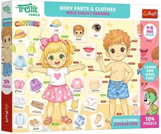 Trefl Dėlionė Edu 104 Mano kūnas ir drabužiai 15606