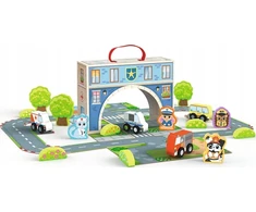 TREFL 61816 Medinis žaislas Magnetinė dėžutė - City Tiny Tails
