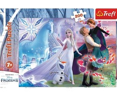 Trefl Dėlionė 200 vnt. - Magiškas seserų pasaulis, Frozen 2