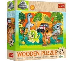 Dėlionė Trefl Puzzle mediniai Pažink dinozaurus 24 elementai (20276)