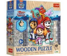 Trefl Medinė dėlionė 50 vnt. - Šunyčiai patruliai (PAW Patrol)
