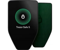 Trezor Safe 5 – kriptovaliutų piniginė, CC EAL6+, USB-C, juoda