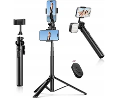Trikojis Monopod Selfie Stick nuotolinio valdymo pultas 1/4 ISO 2x telefono laikiklis / ULANZI MT-70