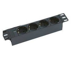 TRITON 10" rozvodný panel 4x230V DIN- 2m, černý