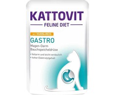 Drėgnas Kačių Maistas - Kattovit Gastro Vištiena Su Ryžiais, 85g