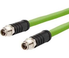 Triton METZ CONNECT jungiamasis kabelis M12 kištukas - M12 kištukas, 8 kontaktų X kodavimas, tiesus-dešininis, sukimo momentas, 10 m