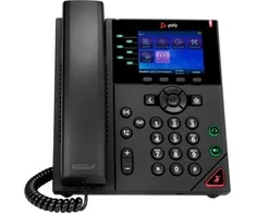 Hewlett Packard (HP) Triton POLY VVX 350 VoIP telefonas, juodas, 6 linijų, LED