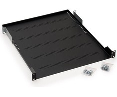 Triton 19" 1U perforuota lentyna, D250mm, maks. 20kg, šviesiai pilka
