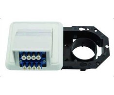 Triton šviesolaidinė dėžutė TELEGRTNER 2xLC QUAD grindjuostėms