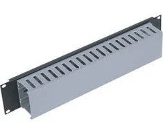 Triton TRITON 19'' laidų tvarkymo skydas 2U vienpusė plastikinė juosta, pilkai juoda