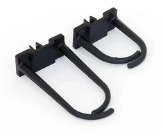 TRITON Plastikinis kabliukas kabeliams didelis, 60x30mm, pilkas