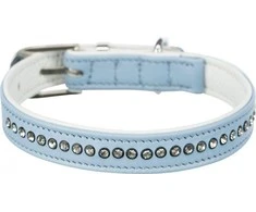 TRIXIE Active Comfort Antkaklis su akmenukais, XXS-XS 17-21cm/12 mm, šv. žydras