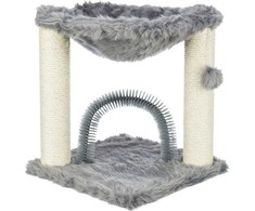 Trixie Pagrindas, stovimas stulpelis su šepetėliu, katėms, pilkas, 50 cm